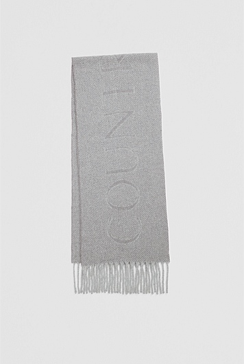 Alpaca Blend Herringbone Scarf