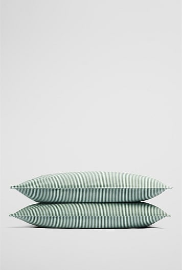 Brae Australian Cotton Stripe Standard Pillowcase Pair