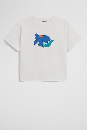 Australian Cotton Short Sleeve Abstract Osize T-Shirt