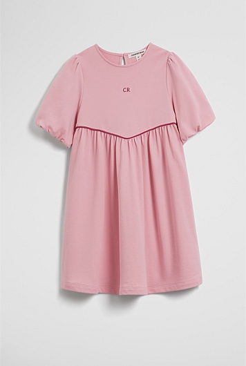 Short Sleeve Fleece Dress