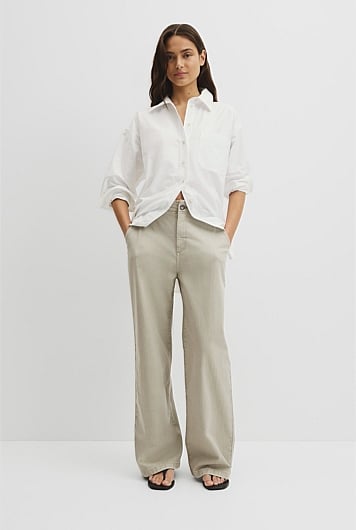 Refined High Rise Wide Leg Jean