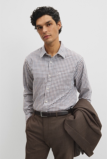 Regular Fit Cotton Gingham Shirt