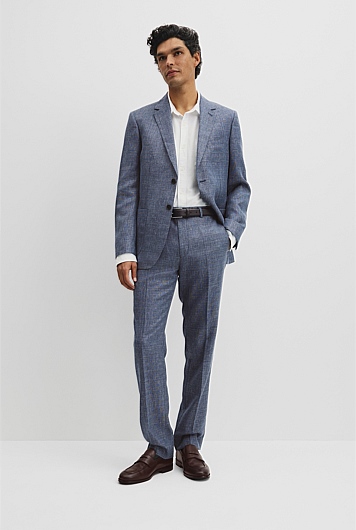 Regular Wool Houndstooth Pant