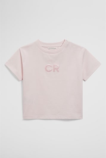 Australian Cotton Short Sleeve Sequin Logo T-Shirt