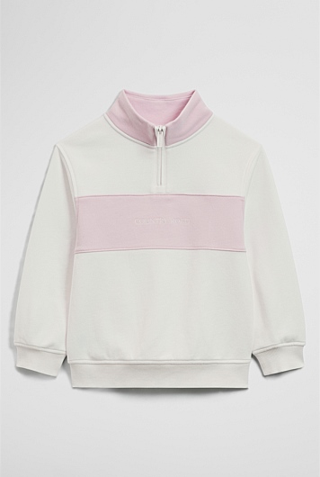 Panelled 1/4 Zip Sweat