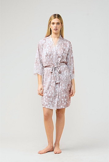 Hadley Brown Spot Robe