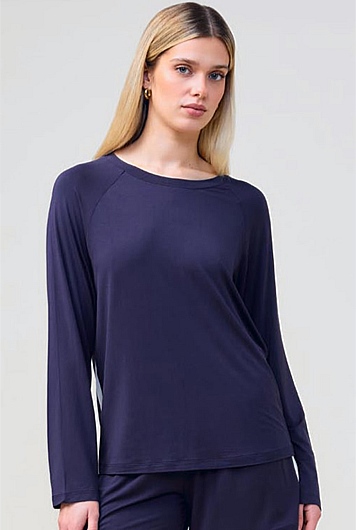 Solene Long Sleeve Top With Stripe