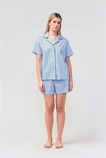 Poppy Stripe Short Pj Set
