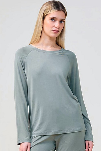 Solene Long Sleeve Top With Stripe