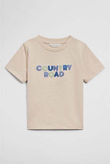 Australian Cotton Short Sleeve Boucle Tee