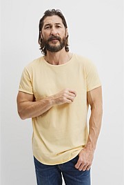 Australian Cotton Longline Garment Dye T-Shirt