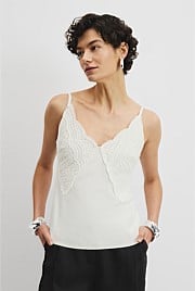 Crochet Trim Cami Top