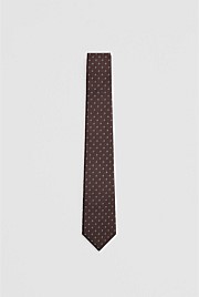 Silk Jacquard Herringbone Tie