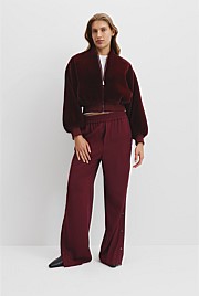 Recycled Polyester Fur Bomber Jacket