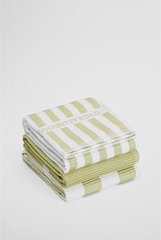 CR Stripe Verified Australian Cotton Tea Towel Pack of 3