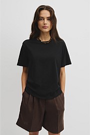 Textured Short Sleeve Slub T-Shirt