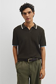 Australian Good Earth Cotton Tapered Trophy Polo