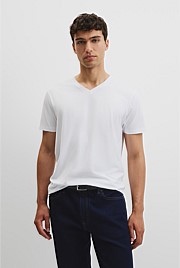 Pima Cotton V-Neck T-Shirt