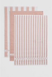 CR Stripe Verified Australian Cotton Tea Towel Pack of 3