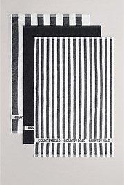 CR Stripe Verified Australian Cotton Tea Towel Pack of 3