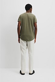 Australian Cotton Longline Garment Dyed T-Shirt