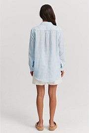 Organically Grown Linen Stripe Shirt