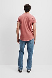 Australian Cotton Longline Garment Dyed T-Shirt