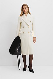 Double-Breasted Boucle Coat