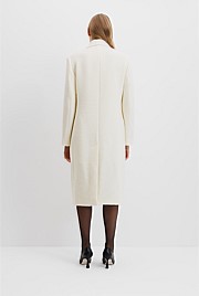 Double-Breasted Boucle Coat