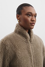 Shearling Crop Jacket
