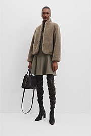 Shearling Crop Jacket