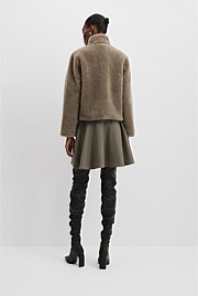 Shearling Crop Jacket