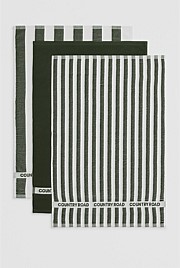 CR Stripe Verified Australian Cotton Tea Towel Pack of 3