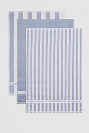 CR Stripe Verified Australian Cotton Tea Towel Pack of 3