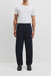 Pleated Wide Leg Chino