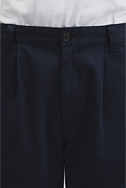 Pleated Wide Leg Chino