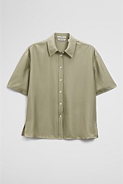 Short Sleeve Silk Shirt