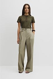 Australian Cotton Blend Fitted T-Shirt