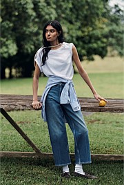 Textured Short Sleeve Slub T-Shirt