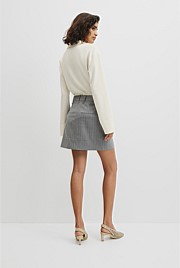 Pinstripe Mini Skirt