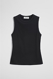 Australian Cotton High Neck Tank