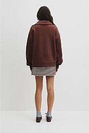 Australian Cotton Funnel Neck Sweat