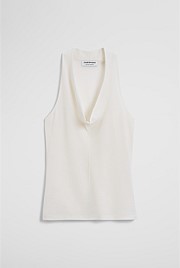 Wool V-Neck Drape Tank