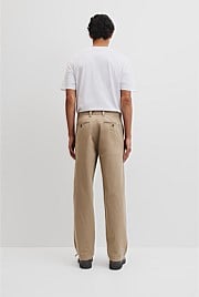 Relaxed Cotton Twill Pant