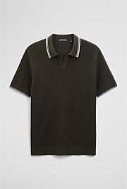 Australian Good Earth Cotton Tapered Trophy Polo