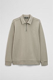 Australian Cotton Long Sleeve Folded Collar Sweat