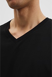 Pima Cotton V-Neck T-Shirt