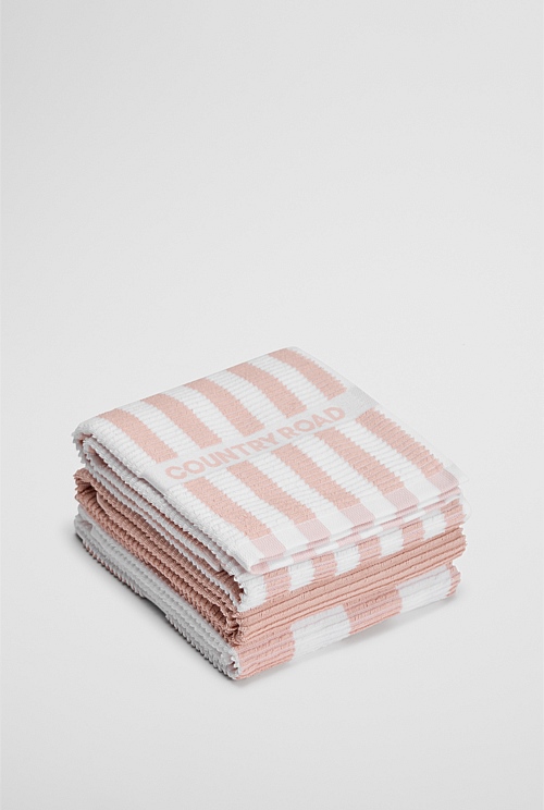 CR Stripe Verified Australian Cotton Tea Towel Pack of 3