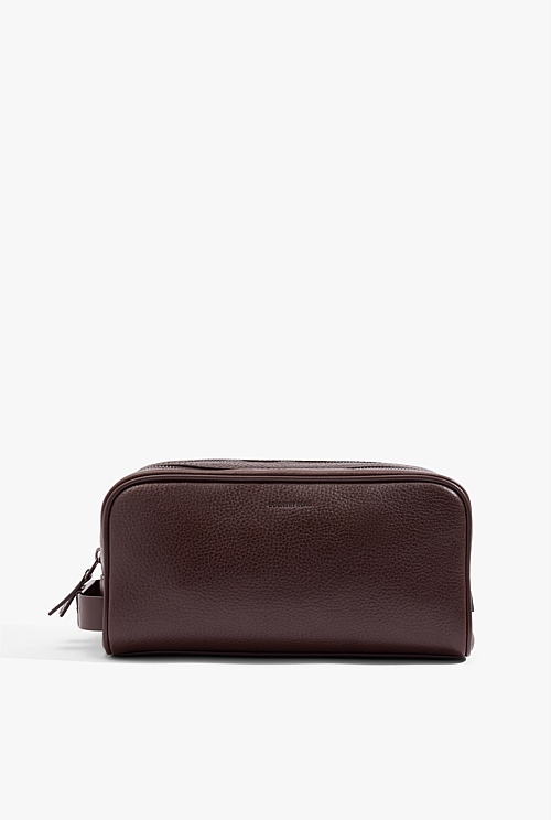 Large Leather Wash Bag Large Leather Wash Bag