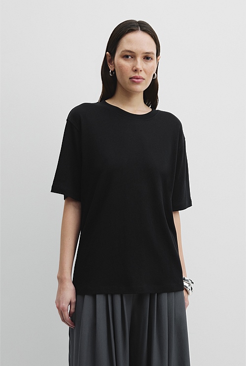 Australian Cotton Short Sleeve Relaxed T-Shirt